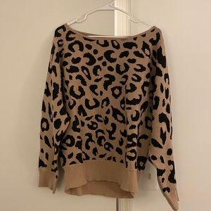 Cheetah Print Sweater